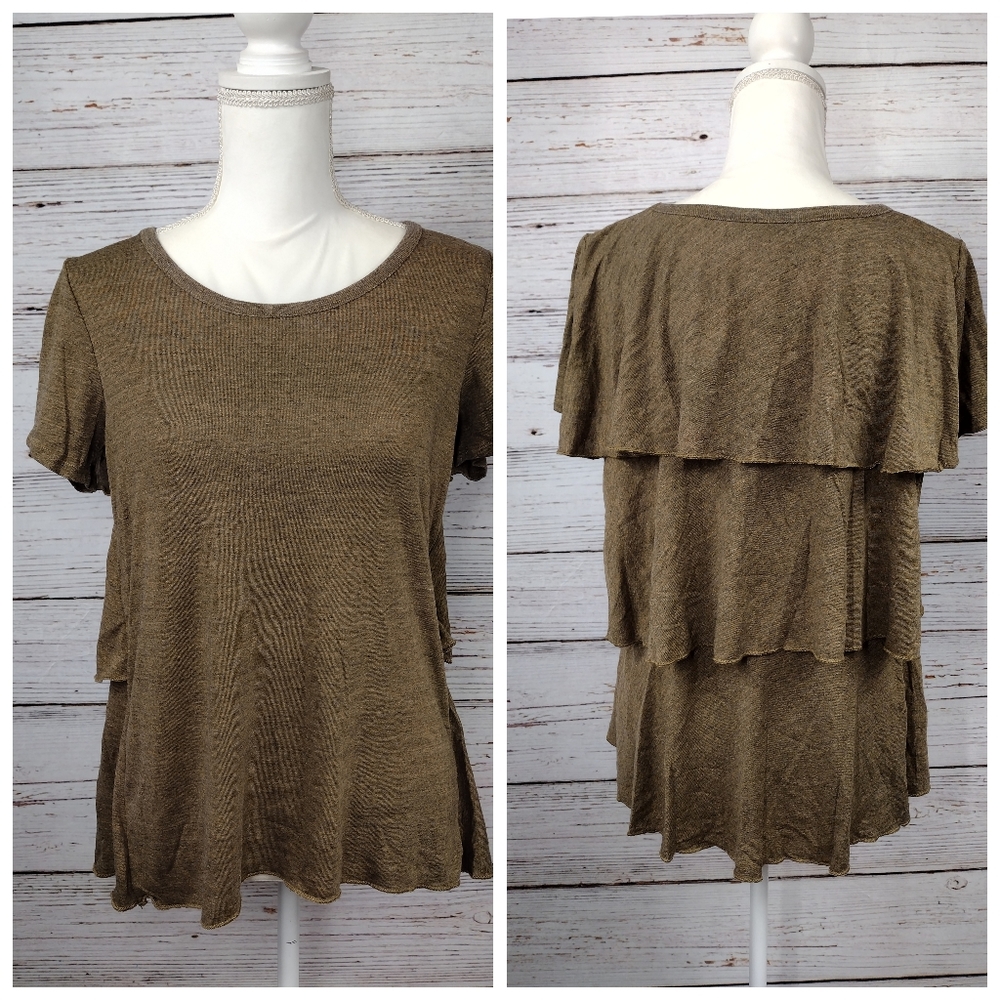 Chaser Ruffle Back Tee - Picture 1 of 8